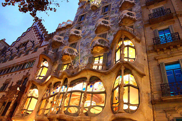 Casa Batlló de noche